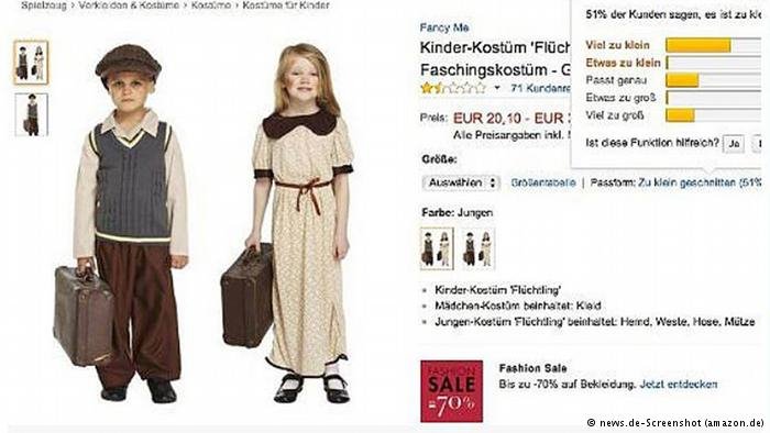 «Ντύσου πρόσφυγας στις Απόκριες» -Οταν η Amazon σοκάρει [εικόνα] | iefimerida.gr 0