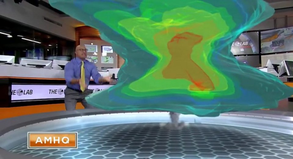 H πιο εντυπωσιακή 3D πρόγνωση καιρού: Σαν να μπήκε κυκλώνας στο τηλεοπτικό στούντιο [βίντεο]  | iefimerida.gr 0