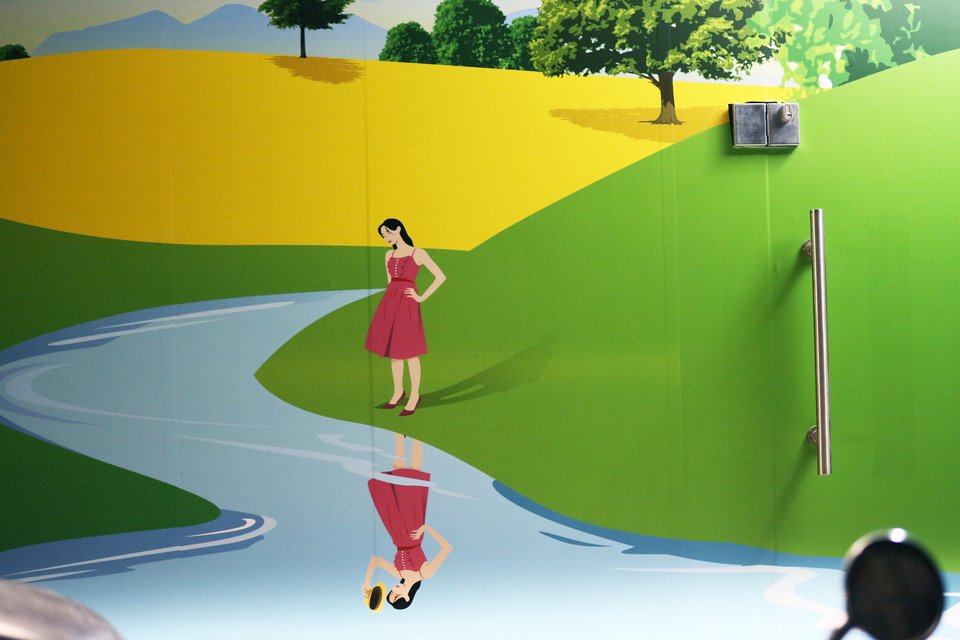 Το Ποτάμι ζωγράφισε βοσκοτόπια στη Σεβαστουπόλεως -Στα νέα γραφεία του κόμματος [εικόνες] | iefimerida.gr 0