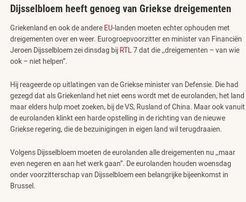 Ο Ντάισελμπλουμ απαντά σε Καμμένο για τα περί Ρωσίας: Οι απειλές δεν βοηθούν [εικόνα] | iefimerida.gr 0