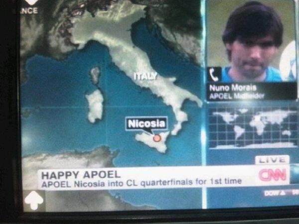 Απίστευτη γκάφα του CNN: H Λευκωσία μετακόμισε στην Σικελία [εικόνα] | iefimerida.gr 0