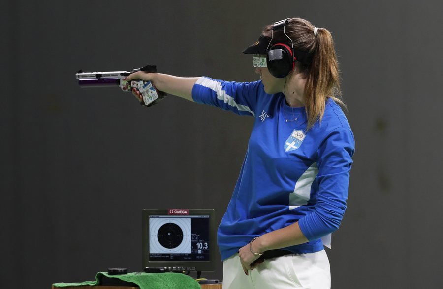 Η στιγμή της αποθέωσης -Η Κορακάκη στο βάθρο με το Ολυμπιακό μετάλλιο [εικόνες] | iefimerida.gr 0