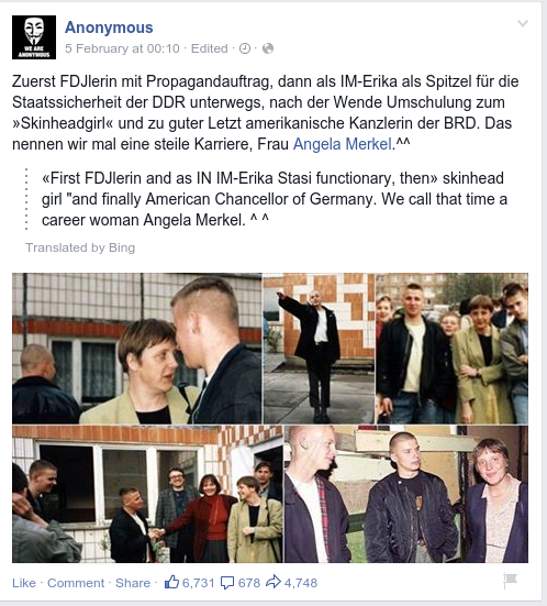 Οι Anonymous τα έβαλαν με την Μέρκελ -Ξεθάβουν το «ένοχο» παρελθόν της [εικόνες] | iefimerida.gr 1