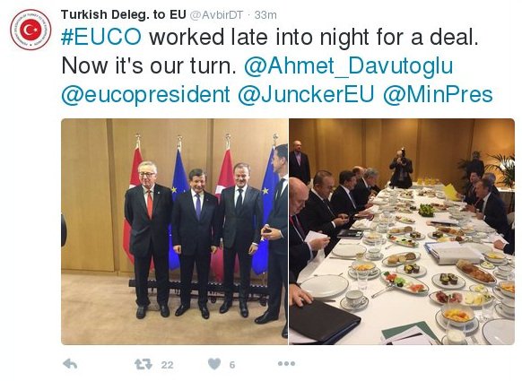 Το αινιγματικό tweet της τουρκικής αντιπροσωπείας στην ΕΕ: «Τώρα είναι η σειρά μας» [εικόνα] | iefimerida.gr 0