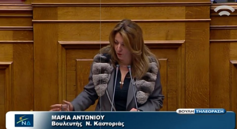 Ποια είναι η βουλευτής της ΝΔ που μιλάει στο βήμα της Βουλής με γούνα [εικόνα] | iefimerida.gr 0