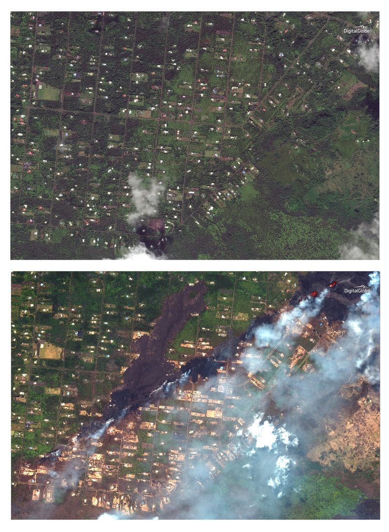 Απόκοσμο σκηνικό στη Χαβάη: Γαλάζιες φλόγες στους δρόμους  μετά την έκρηξη του ηφαιστείου [εικόνες & βίντεο]  | iefimerida.gr 5