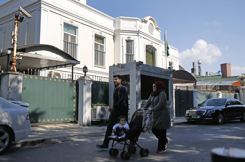 Το προξενείο της Σαουδικής Αραβίας στην Κωνσταντινούπολη (Φωτογραφία: ΑΡ)