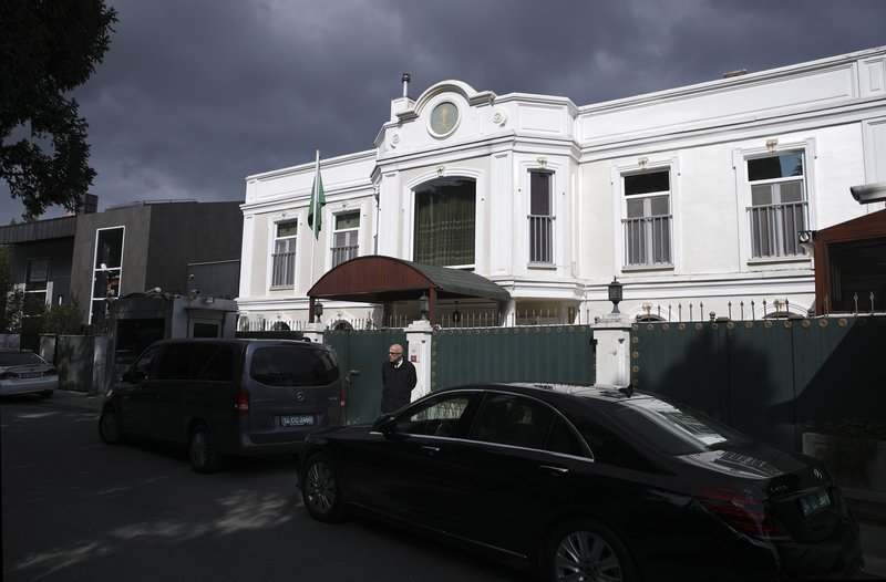 Η κατοικία του προξένου της Σαουδικής Αραβίας στην Κωνσταντινούπολη (Φωτογραφία: ΑΡ)
