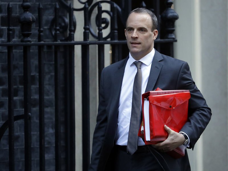 O παραιτηθείς υπουργός Brexit, Ντόμινικ Ράαμπ (Φωτογραφία: ΑΡ)