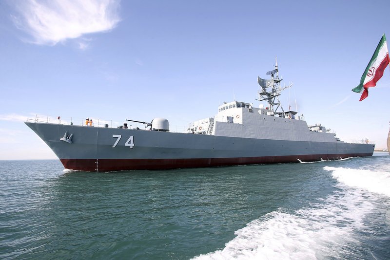 Το νέο καταδρομικό Sahand του Ιράν (Φωτογραφία: ΑΡ)
