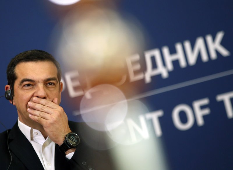 H αιχμή του κ. Τσίπρα χάλασε, πρόσκαιρα, το χαρμόσυνο κλίμα / Φωτογραφία: AP Images