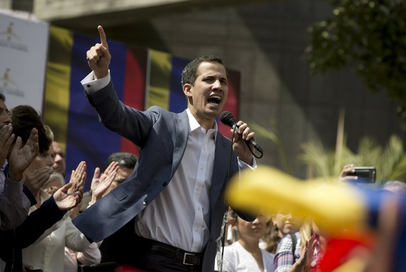Ο πρόεδρος της Εθνοσυνέλευσης της Βενεζουέλας, Χουάν Γκουαϊντό (Φωτογραφία: ΑΡ)