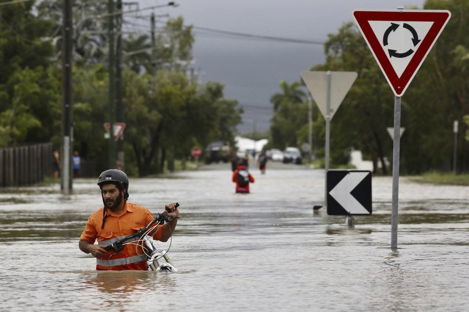 Πρωτοφανείς πλημμύρες στο Townsville της Αυστραλίας (Φωτο: AP/Andrew Rankin)