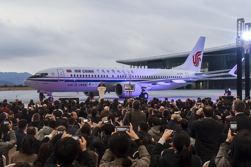 Η Κίνα καθήλωσε και τα 96 Boeing 737 MAX 8 που διαθέτουν οι αερογραμμές της (Φωτογραφία: ΑΡ)