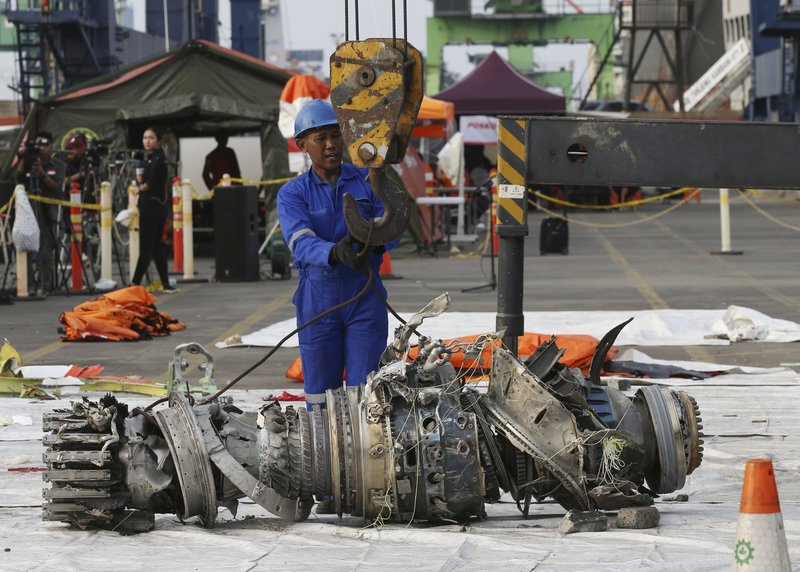 Κινητήρας του μοιραίου Boeing της Lion Air / Φωτογραφία: AP Images
