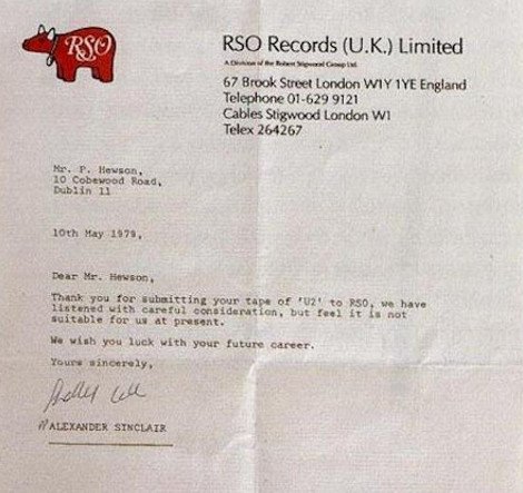 Δέκα δακρύβρεχτες ιστορίες απόρριψης διασήμων -Τι έκαναν οι U2, o Aντι Γουόρχολ και άλλοι όταν άκουσαν το «λυπόμαστε, αλλά δεν μας κάνετε» [εικόνες] | iefimerida.gr 0