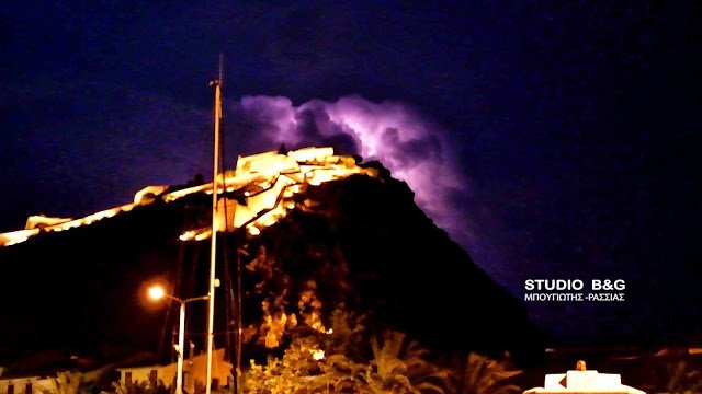 Κεραυνοί με φόντο το Παλαμήδι -Εγινε η νύχτα μέρα στο Ναύπλιο [εικόνες] | iefimerida.gr 7