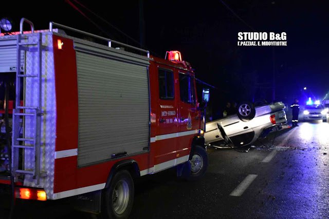 Αργος: Αγιο είχε οδηγός που προσέκρουσε σε μάντρα και ανατράπηκε το όχημά του [εικόνες] | iefimerida.gr 2