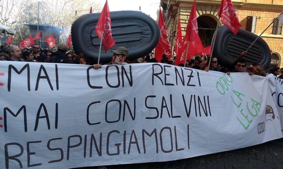 Σε κλοιό συγκεντρώσεων και αντιδιαδηλώσεων η Ρώμη [εικόνες & βίντεο] | iefimerida.gr 3