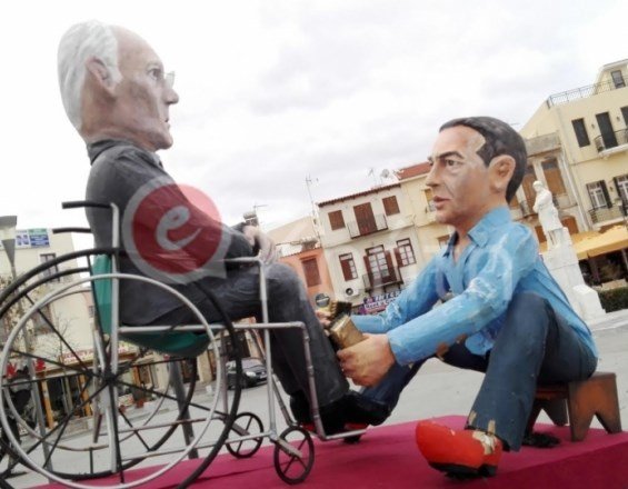 Ρεθυμνιώτικο καρναβάλι: Λούστρος του Σόιμπλε ο Τσίπρας [εικόνα] | iefimerida.gr 0