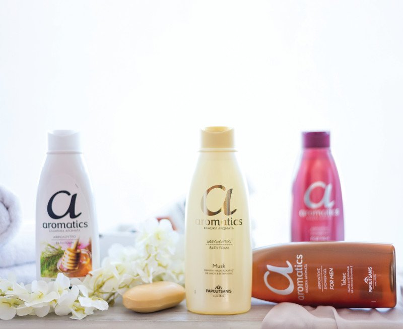 Aromatics, η σειρά αφρόλουτρων της Παπουτσάνης.
