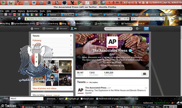 Οπαδοί του Aσαντ ανέλαβαν την επίθεση στο Associated Press, που ήθελε τον Ομπάμα τραυματισμένο από έκρηξη στο Λευκό οίκο [εικόνες] | iefimerida.gr 1