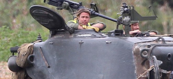 Ο Μπράντ Πιτ οδηγεί το τανκ του  στην αγγλική εξοχή [εικόνες+βίντεο]  | iefimerida.gr 1