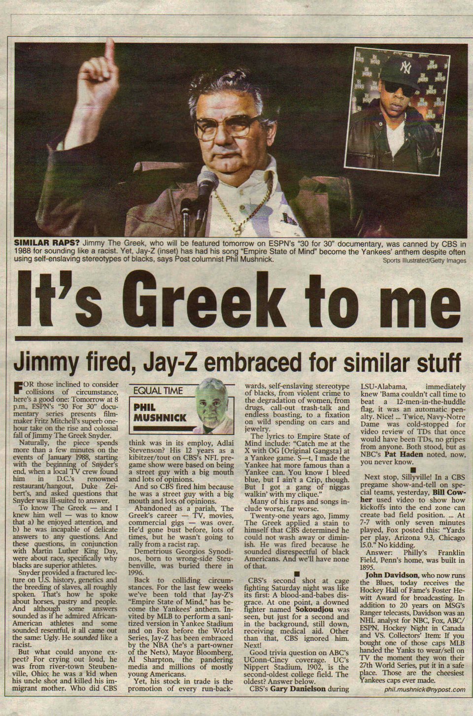 Jimmy the Greek: Ο Χιώτης που έγινε πρώτο όνομα στην Washington Post δίνοντας προγνωστικά για αγώνες [εικόνες & βίντεο] | iefimerida.gr 0