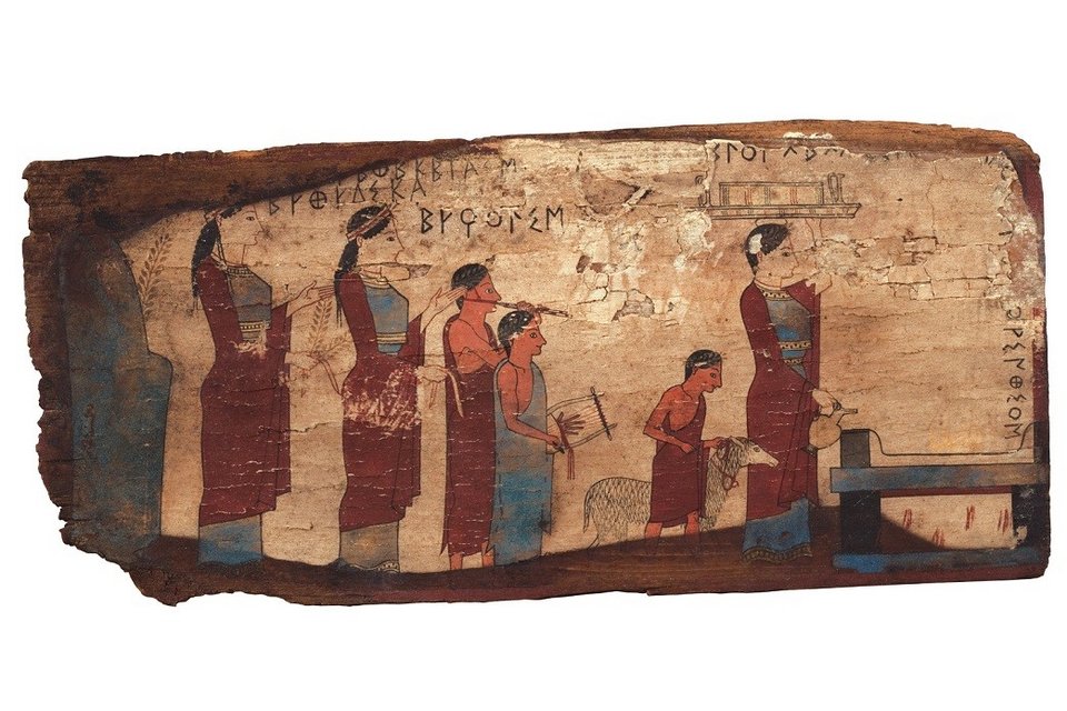 Πολύχρωμες παραστάσεις που συνόδευαν τους νεκρούς στο Αρχαιολογικό Μουσείο [εικόνες]  | iefimerida.gr 0