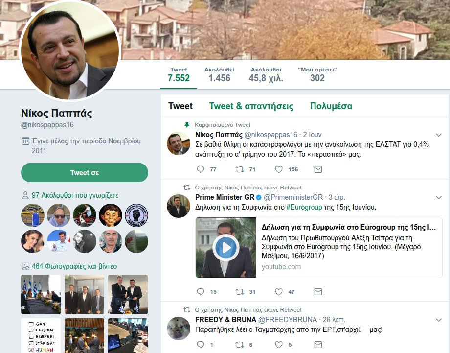 Το retweet του Νίκου Παππά για την παραίτηση του Λάμπη Ταγματάρχη [εικόνα] | iefimerida.gr 0