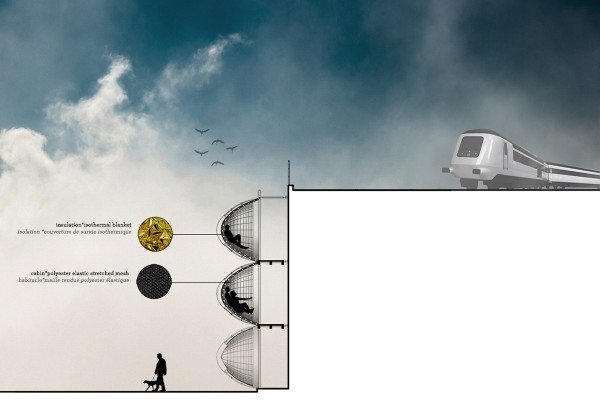 Τα αμφιλεγόμενα καταλύματα των αστέγων – Μια κατακόρυφη εγκατάσταση που εγείρει προβληματισμό [εικόνες]  | iefimerida.gr 4