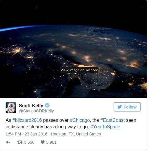 Αστροναύτης τουιτάρει την καταιγίδα Jonas από το διάστημα [εικόνες] | iefimerida.gr 1