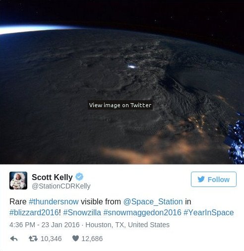 Αστροναύτης τουιτάρει την καταιγίδα Jonas από το διάστημα [εικόνες] | iefimerida.gr 2