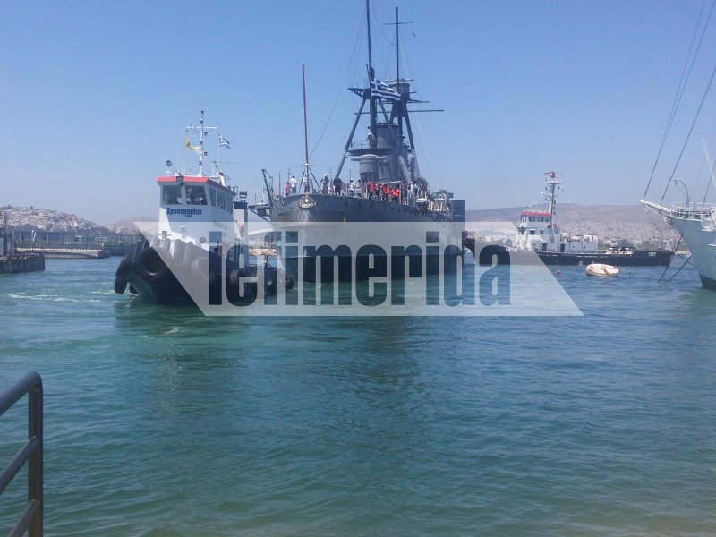 Το θωρηκτό «Αβέρωφ» επέστρεψε στον Φλοίσβο [εικόνες & βίντεο] | iefimerida.gr 2