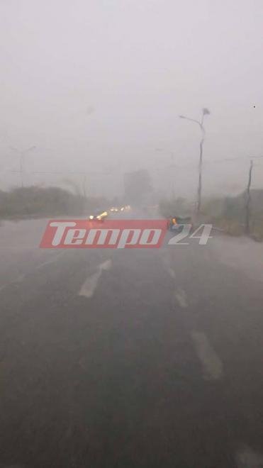 Ανοιξε η εθνική Πατρών-Πύργου -Είχε κλείσει από το ισχυρό χαλάζι [εικόνες] | iefimerida.gr 1