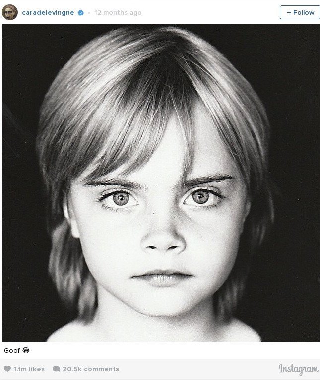 Κάρα Ντελεβίν: Η γυναίκα με τα «φονικά» φρύδια πριν γίνει διάσημη [εικόνες]  | iefimerida.gr 2