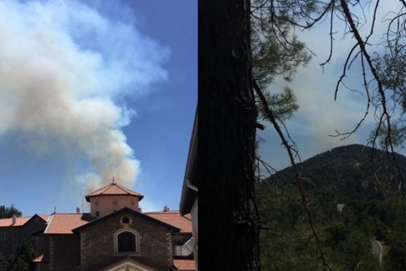 Φωτιά στην Κύπρο /Φωτογραφία 24sports.com.cy