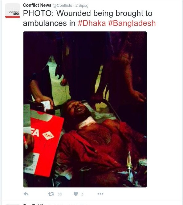 Μπανγκλαντές: Μακελειό από το ISIS -Κρατούν ομήρους-Πληροφορίες για 20 νεκρούς, 40 τραυματίες [εικόνες&βίντεο] | iefimerida.gr 3