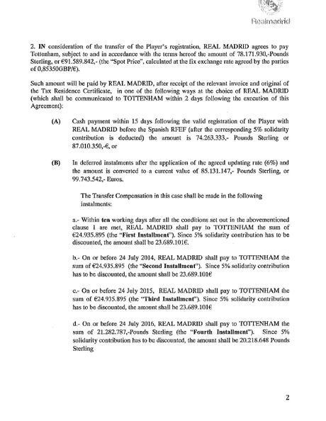 Στη δημοσιότητα το συμβόλαιο του Μπέιλ - Οι όροι για να μη δυσαρεστηθεί ο Κριστιάνο Ρονάλντο [εικόνες] | iefimerida.gr 1