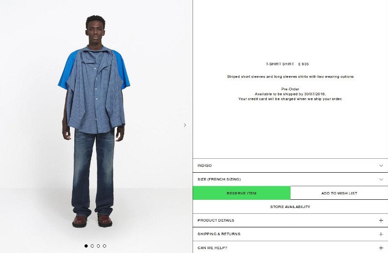 Ο οίκος Balenciaga μας τρολάρει: Πουλάει μπλούζα με πουκάμισο (δύο σε ένα) για 1.290 δολάρια! [εικόνες]  | iefimerida.gr 1