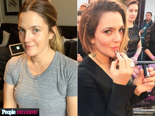 Το πραγματικό πρόσωπο της Ντρου Μπάριμορ -Πριν και μετά το μακιγιάζ [εικόνα] | iefimerida.gr 0