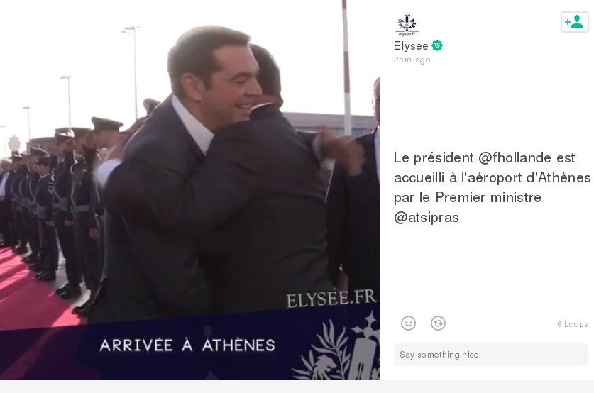 O Oλάντ τουιτάρει: Ο Τσίπρας με αγκάλιασε σφιχτά μόλις έφτασα [βίντεο] | iefimerida.gr 0
