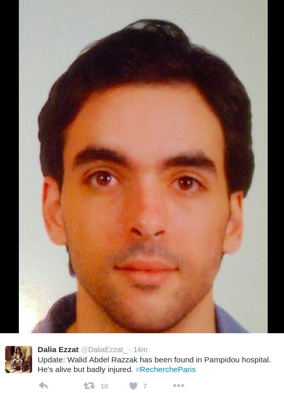 Ποστάρουν φωτογραφίες στο  hashtag #RechercheParis -Ψάχνουν τα αγνοούμενα παιδιά τους και φίλους τους στα social media [εικόνες] | iefimerida.gr 7