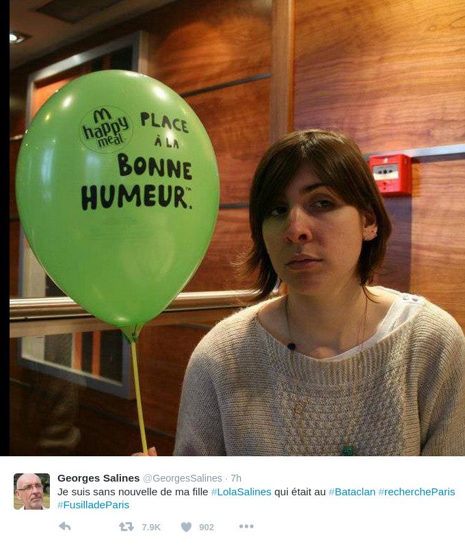 Ποστάρουν φωτογραφίες στο  hashtag #RechercheParis -Ψάχνουν τα αγνοούμενα παιδιά τους και φίλους τους στα social media [εικόνες] | iefimerida.gr 8