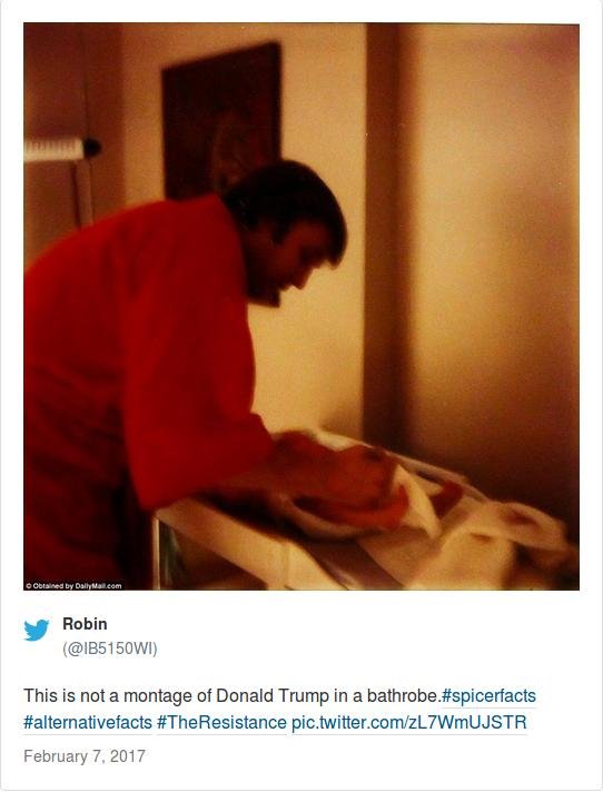 Γερό τρολάρισμα στον Τραμπ -Γιατί πλημμύρισε το Twitter με φωτογραφίες του με μπουρνούζι [εικόνες] | iefimerida.gr 2