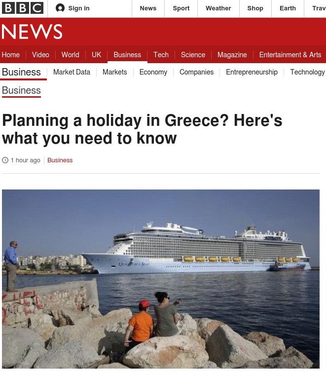 To BBC δίνει οδηγίες στους Βρετανούς τουρίστες που έρχονται στην Ελλάδα | iefimerida.gr 0