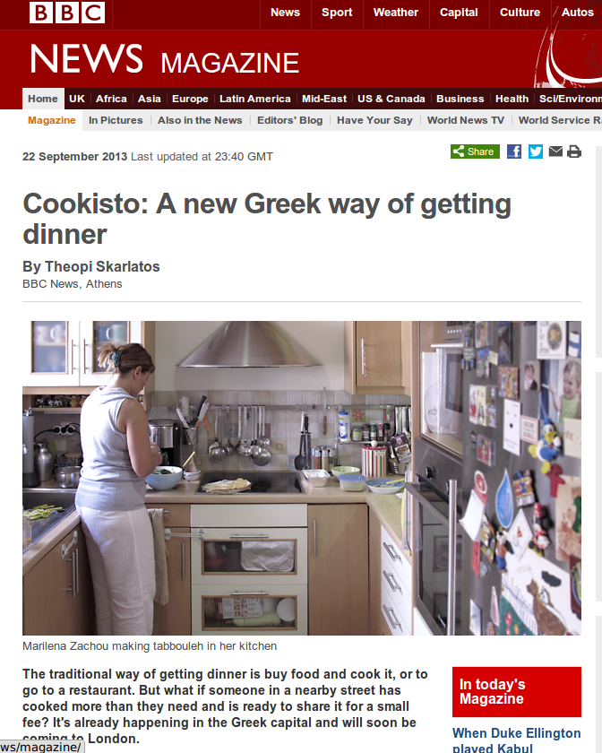 Το BBC βρήκε στην Ελλάδα σπιτικό φαγητό με ένα κλικ-Πεινάς; μπες στο Cookisto, δες τις μαγειρεύει ο γείτονας και παρήγγειλέ το [εικόνες] | iefimerida.gr 3