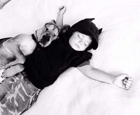 Η ιστορία αγάπης και ύπνου του μωρού και του σκύλου εξακολουθεί να λιώνει το Ιντερνετ -Μεγάλωσαν αλλά κοιμούνται ακόμη σφιχταγκαλιασμένοι [εικόνες] | iefimerida.gr 4