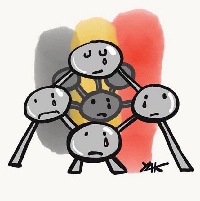 Τα σκίτσα που πλημμύρισαν τα social media μετά τις επιθέσεις των Βρυξελλών -Ο Τεν Τεν κλαίει [εικόνες] | iefimerida.gr 6