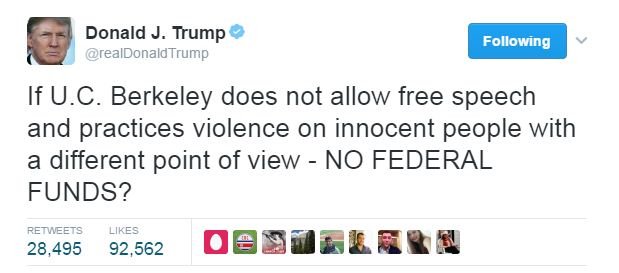 Ο Nτόναλντ Τραμπ απειλεί το πανεπιστήμιο Μπέρκλεϊ: «Μήπως να κοπεί η χρηματοδότηση;» [εικόνα] | iefimerida.gr 0